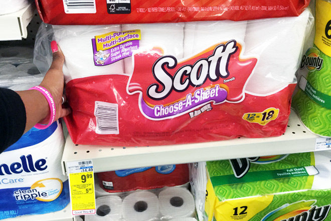 Scott Paper Towels 12-Pack ONLY $6.74 at CVS (Reg $14) - Just 56¢ per Roll! Print Now!