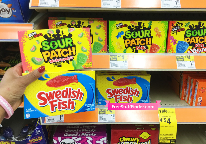 Sour Patch or Swedish Fish Boxed Candy ONLY $0.50 at Walgreens (Reg $1.59)