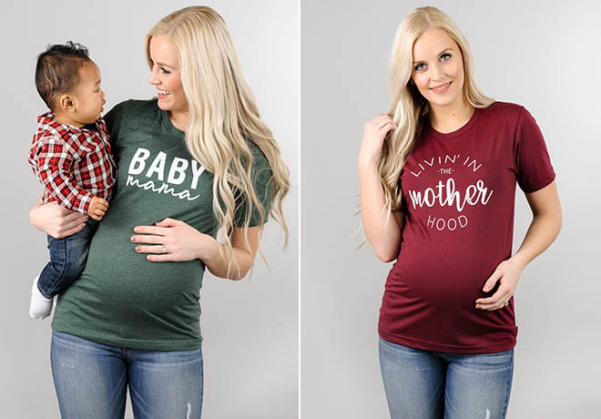 Pregnancy Graphic Tees, Just $15.99 + FREE Shipping (Choose from 12 Cute Designs!)