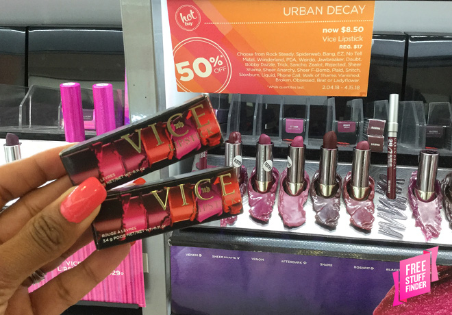 Urban Decay Vice Lipstick ONLY $8.50 at Ulta (Reg $17) + 50% Off Topcoats & Lip Pencils