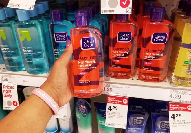 Clean & Clear Cleansers, Toner & Astringent FREE at Target + $0.13 Moneymaker