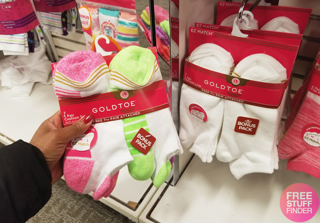 Girls' Gold Toe Socks 6-Packs, Only $5.25 + FREE Pickup (Just $0.88 per Pair!)