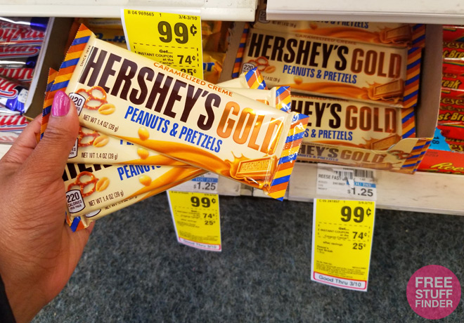 FREE Hershey's Gold Candy Bars at CVS