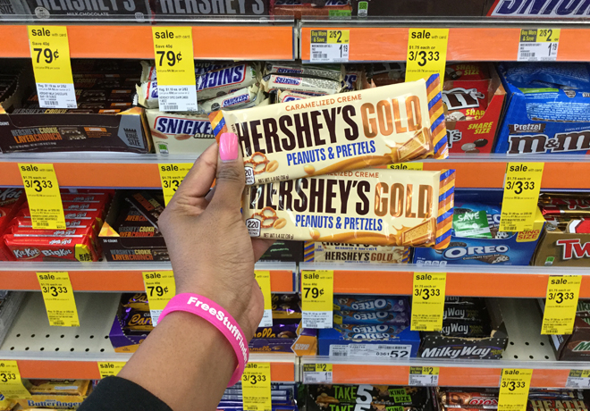 Hershey’s Gold Peanuts & Pretzels Bar ONLY $0.29 at Walgreens (Reg $1.19)