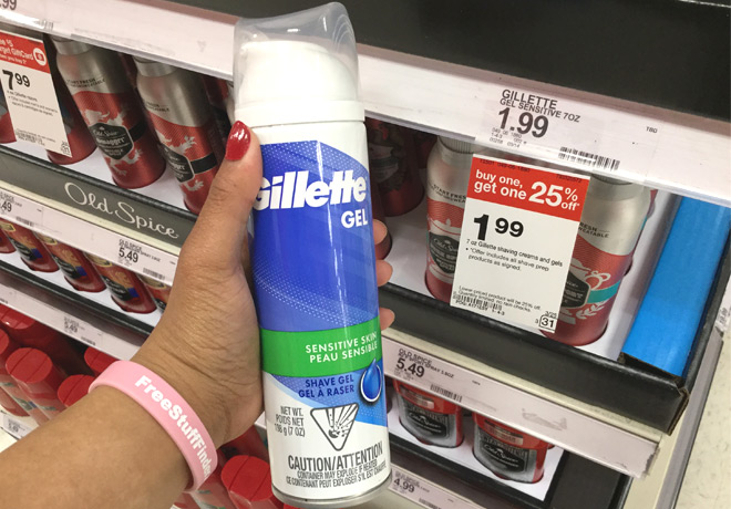 Gillette Sensitive Skin Shave Gel ONLY $0.74 at Target - That's 63% Off!