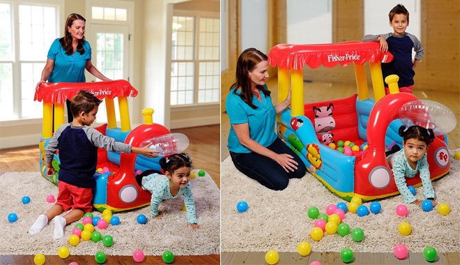*HOT* Amazon: Fisher-Price Train Inflatable Ball Pit ONLY $24 - Regularly $46!