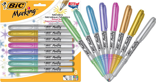 BIC Marking Permanent Markers 8-Count Only $6.29 On Amazon (Best Seller!)