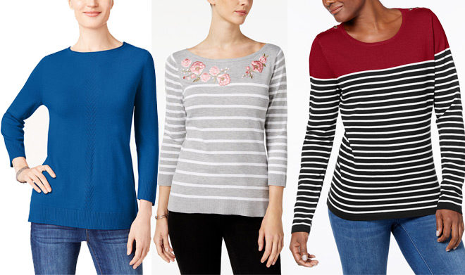 *HOT* Women's Sweaters 75% Off at Macy's (Starting at $8.43 - Today Only!)