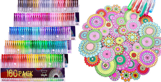 Gelmushta Gel Pens 160-Pack Only $16.14 on Amazon (Unique Colors - No Duplicates!)