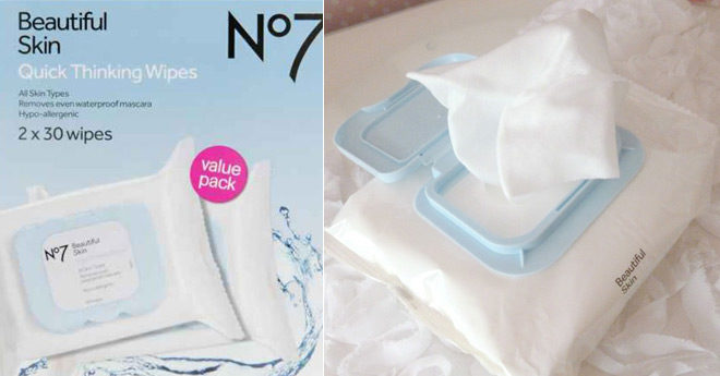 Walgreens Online: 3 No7 Wipes Value Packs ONLY $12.98 + FREE Beauty Sample Bag