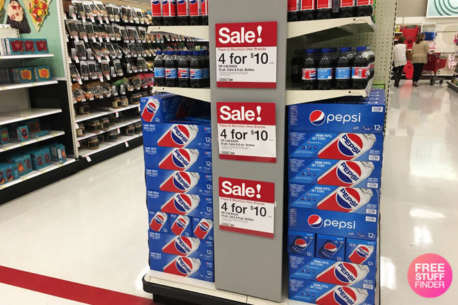 4 for $10 Pepsi or Mountain Dew at Target (Just $2.50 per Pack)