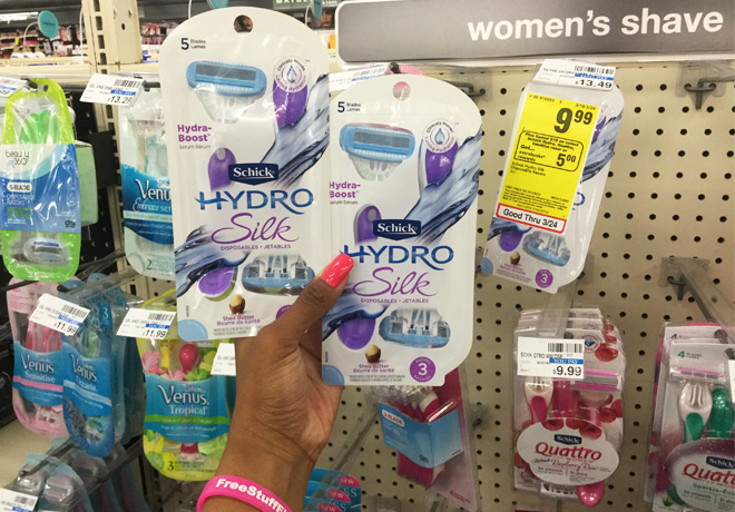 *HOT* Schick Hydro Disposable Women's Razors Just $3.49 at CVS (Reg $16.49)