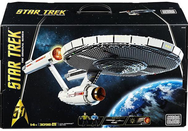 Mega Bloks Star Trek U.S.S. 3098-Pieces Set ONLY $75.99 (Reg $250) + FREE Shipping