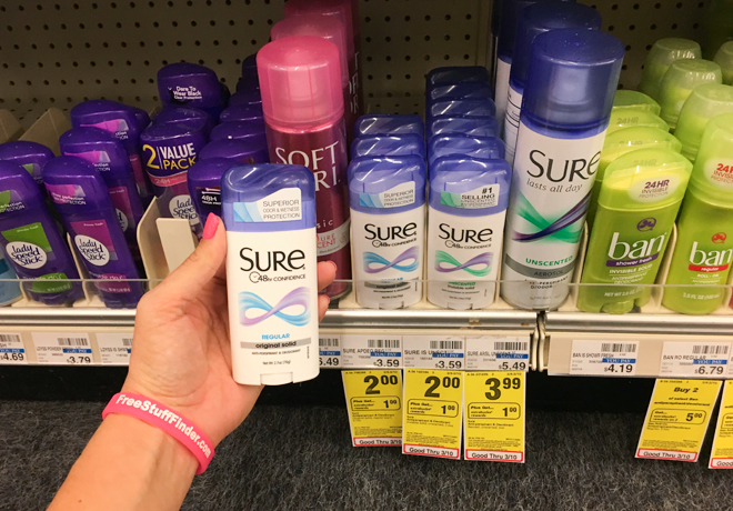 FREE Sure Deodorant at CVS + $0.25 Moneymaker