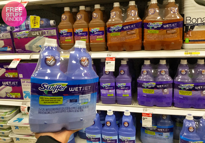 Swiffer Wet Jet Solution 2-Pack, Only $6.09 at Target (Regularly $10) - $3.05 per Refill!