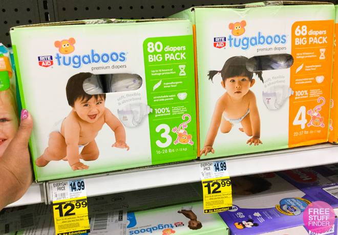 Rite Aid: Tugaboos Big Pack Premium Diapers Only $9.99 - Regularly $15