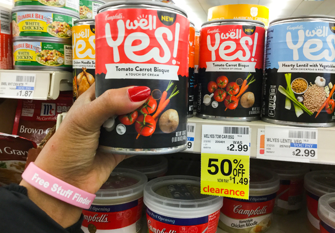 Clearance Find: Campbell’s Well Yes Soup Just $0.74 (Reg $3) at CVS