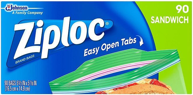 Amazon: Ziploc Sandwich Bags 90-Count ONLY $2.69 (Add-On Item) - Regularly $7!