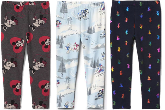 BabyGAP Disney Leggings for JUST $4.18 + FREE Shipping (Regularly $30) - 4 Patterns!
