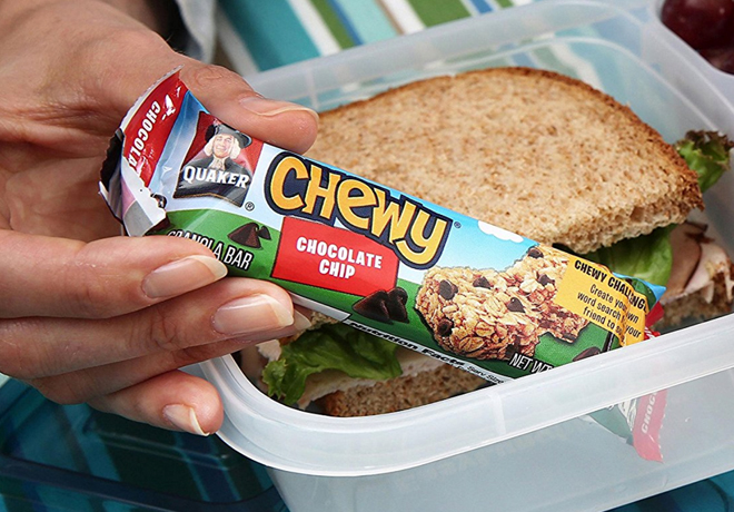 Quaker Chocolate Chip Bars, Only $6.79 for 58 Count (That's 12¢ Per Bar!)