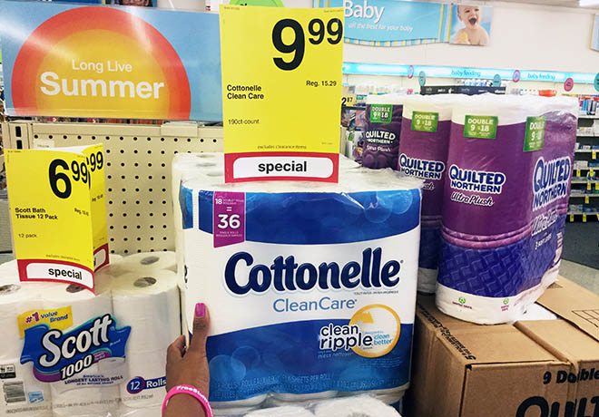 Cottonelle Bath Tissue for JUST $5.94 at CVS (Regularly $15) - Only 33¢ per Roll!