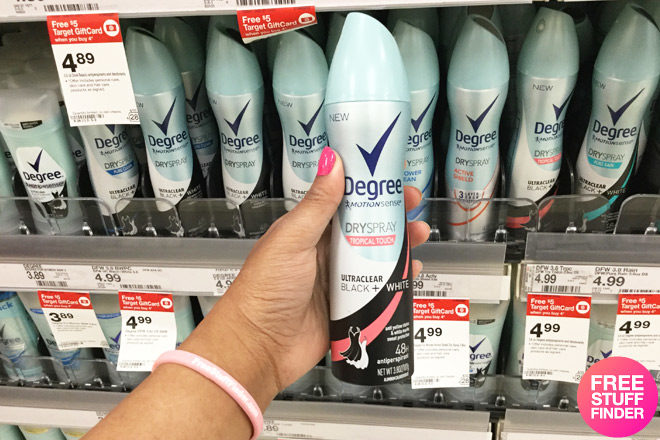 Degree Women's Dry Spray Deodorant for ONLY $1.99 (Reg $5)