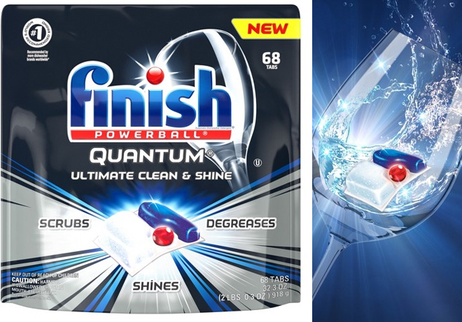 Finish Quantum 68-Pack Dishwasher Tabs JUST $11.99 on Amazon (18¢ per Tab!)