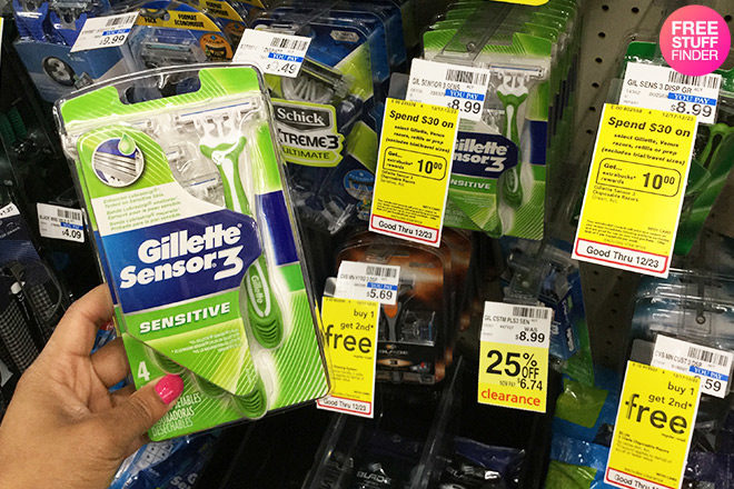 Gillette Sensor 3 Sensitive Disposable Razor Only $1.70 at CVS (Regularly $9)