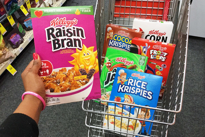 Kellogg's Cereal for Just $1.49 at CVS (Reg $4.59) Raisin Bran, Froot Loops, Apple Jacks