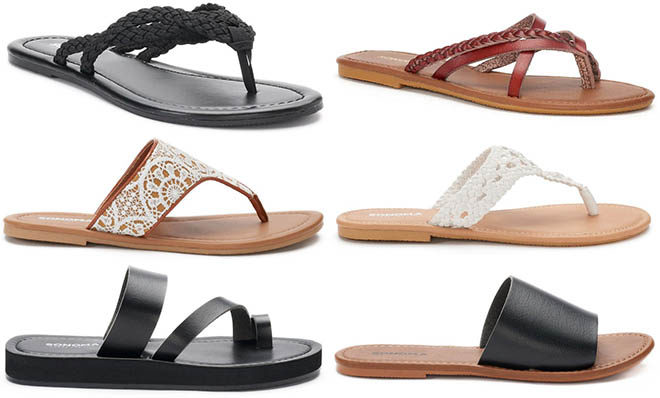 Kohl's: Sonoma Goods for Life Women’s Sandals Just $8.49 (Reg $20) - Today Only!