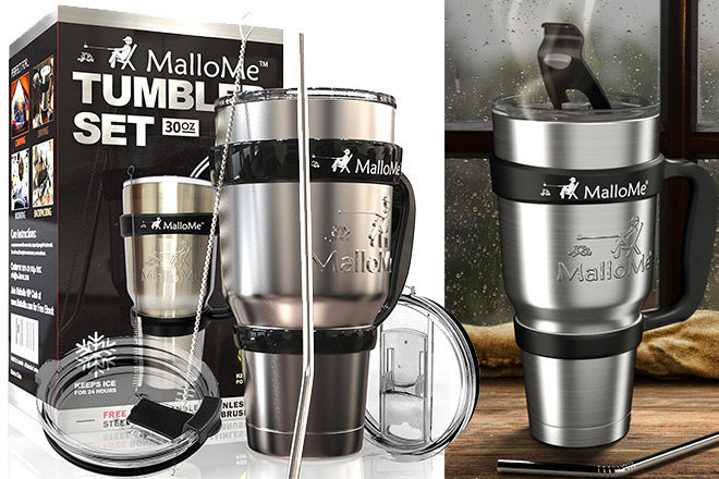 Stainless Steel Tumbler & Travel Mug 6-Piece Set Only $15.19 (Regularly $80)