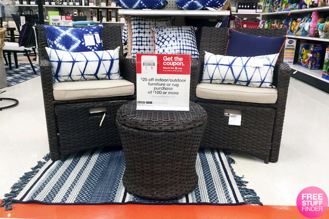 RARE! $25 Off $100 Indoor or Outdoor Furniture & Rugs Purchase at Target