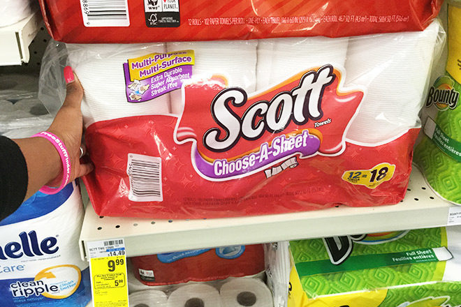 Scott Paper Towels 12-Pack ONLY $6.74 at CVS (Reg $14.49) – Just 56¢ per Roll!