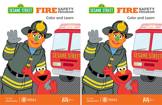 FREE Sesame Street Fire Safety Station Color and Learn Booklet (Request Your Copy!)