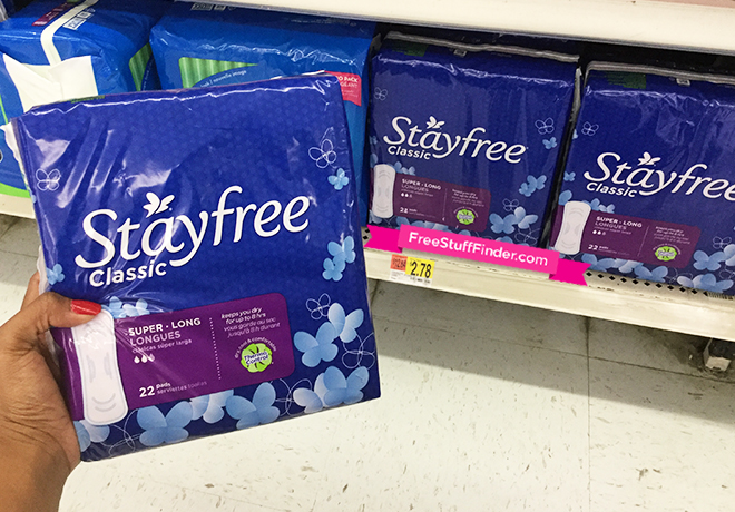 Stayfree Classic Pads Only $1.78 at Walmart (Reg $2.78) - Print Now!