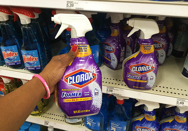 Clorox Bleach Foamer Spray for Just $1.17 at Target (Regularly $3.09) - Stock Up Deals!