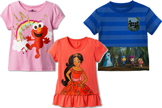Target Online: 50% Off Toddler Graphic Tees (Sesame Street, Beat Bugs, Disney Princess)