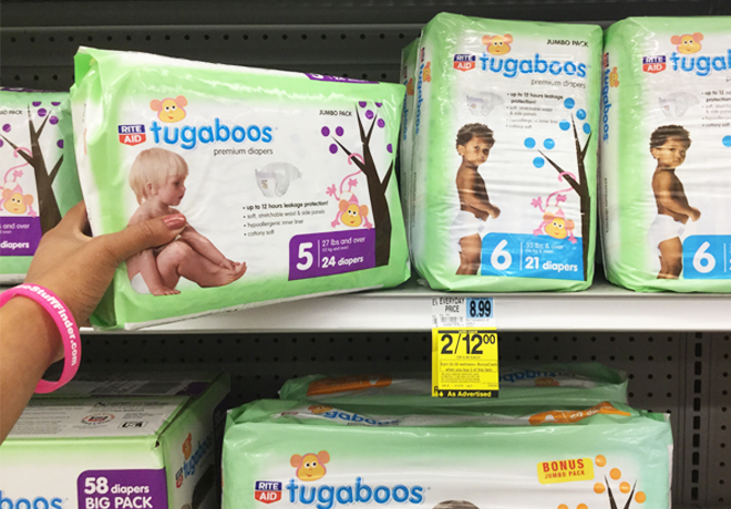 Rite Aid: Tugaboos Jumbo Pack Diapers for Just $5 Each (Reg $9) - No Coupon Needed!