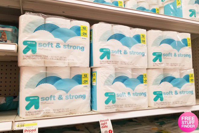 Up & Up Bath Tissue 12-Pack JUST $3.38 at Target (Only 28¢ per Roll!)