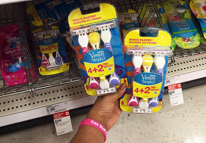 Venus Simply 3 Women's Razors Just 49¢ at Target (Regularly $6) - ONLY 12¢ per Razor!