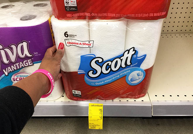 Scott Paper Towels 6 Rolls for Just $3.25 at Walgreens (Reg $5) - Only 54¢ per Roll!