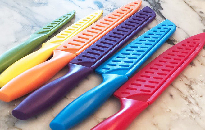AmazonBasics 12-Piece Colored Knife Set Just $11.85 (Regularly $16) - BEST Price