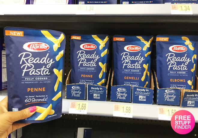 Barilla Ready Pasta Pouch JUST 68¢ at Walmart (Regularly $1.68)