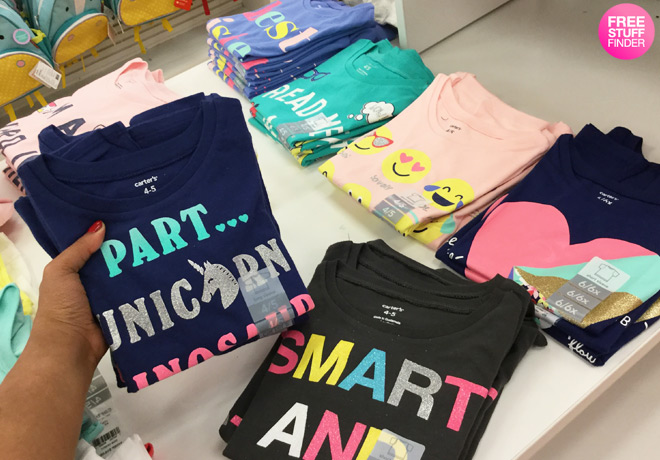 Carter’s Tees ONLY $3.97 (Reg $14) + FREE Shipping (Today & Online Only) - Flash Sale!