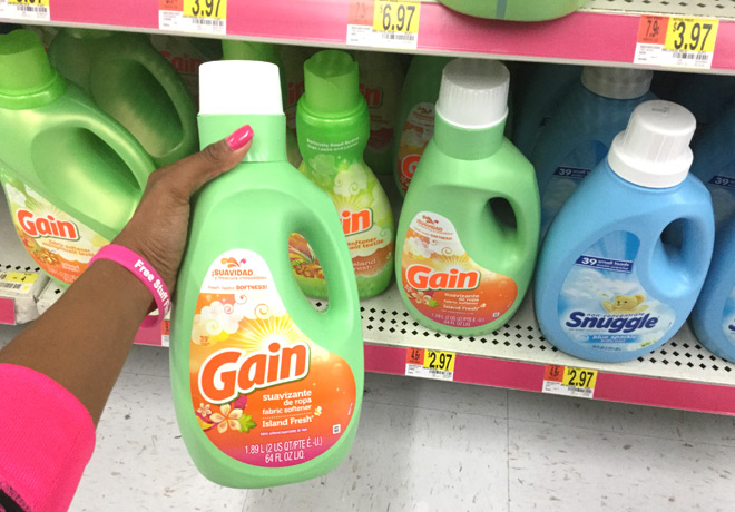 97¢ Gain Liquid Fabric Softener at Walmart (Print Now!) - Regularly $3