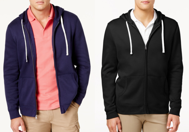 Macy’s: Club Room Mens Full Zip Hoodies ONLY $9.96 (Regularly $55) + FREE Pickup