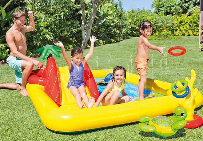 Intex Ocean Kids Inflatable Pool with Pump Only $42.99 + FREE Shipping (Reg $112)