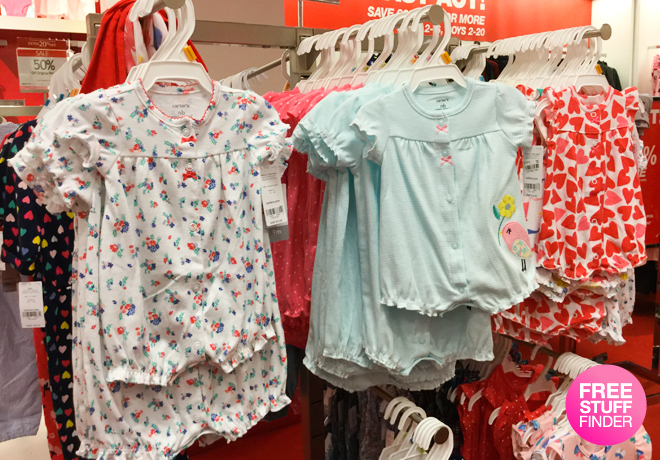 *HOT* Carter's Cotton Rompers JUST $4.99 at Macy's + FREE Pickup (Regularly $14)