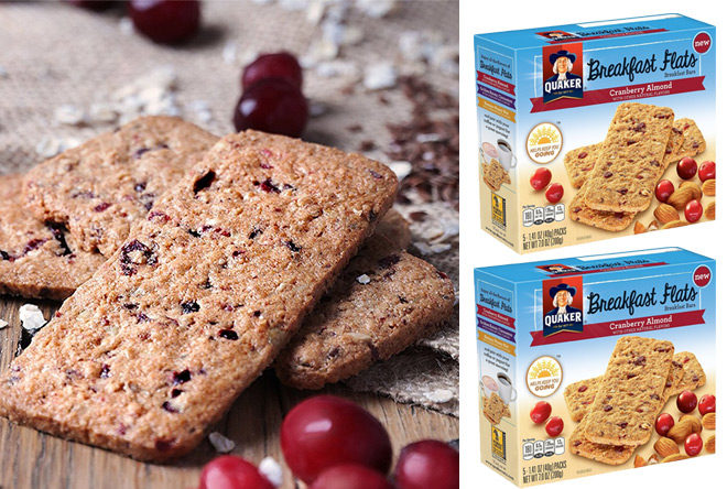 Amazon: Quaker Breakfast Flats 8-Boxes ONLY $15.41 + FREE Shipping (13¢ per Bar)