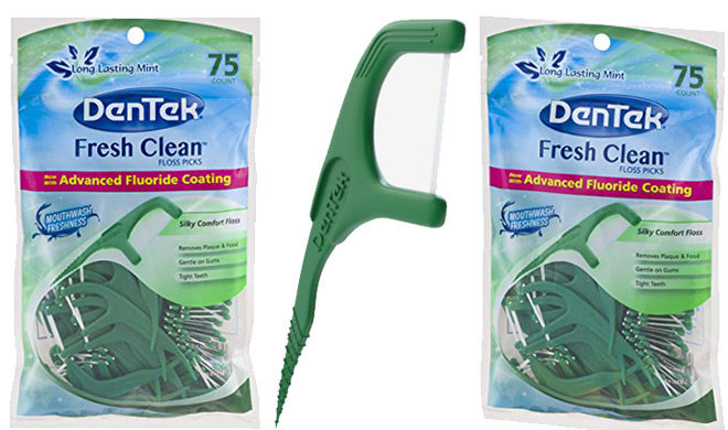 DenTek Floss Pick 75-Count ONLY $1.95 on Amazon + FREE Shipping (3¢ per Floss Pick!)
